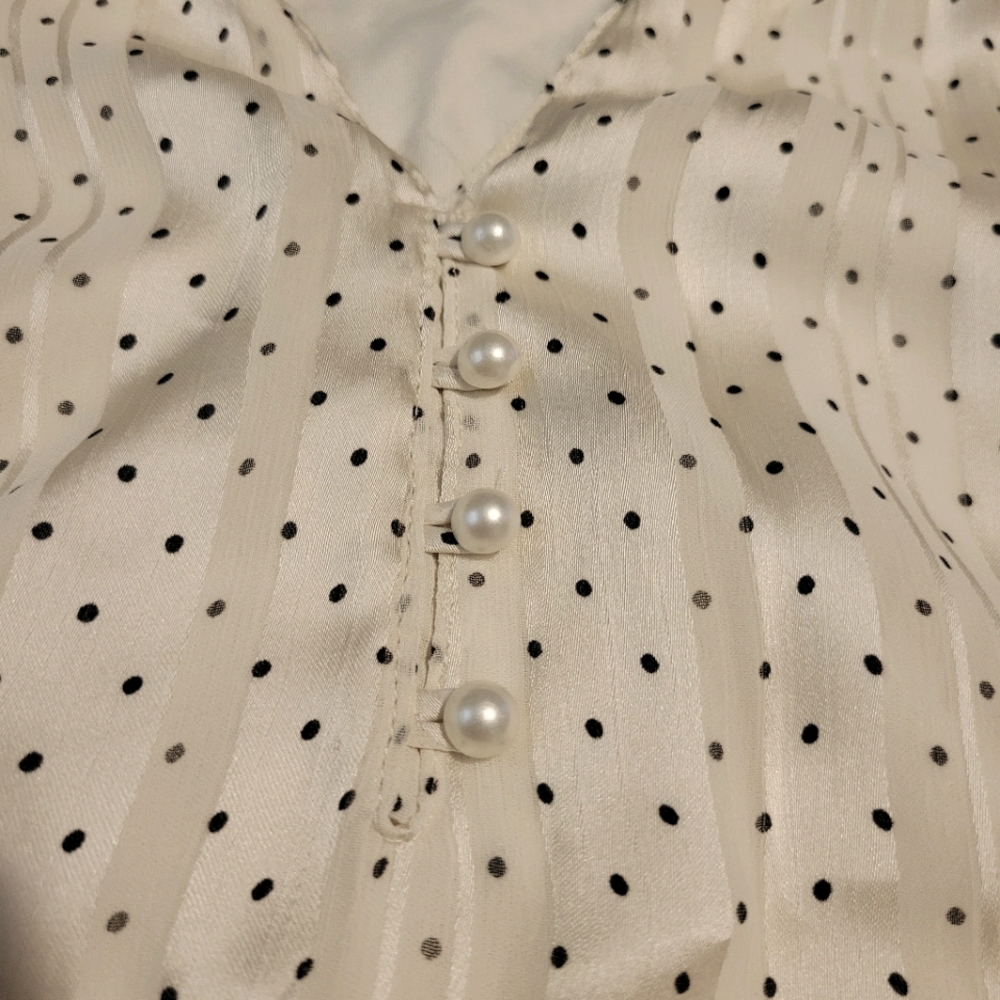 Sara michelle polka dot blouse